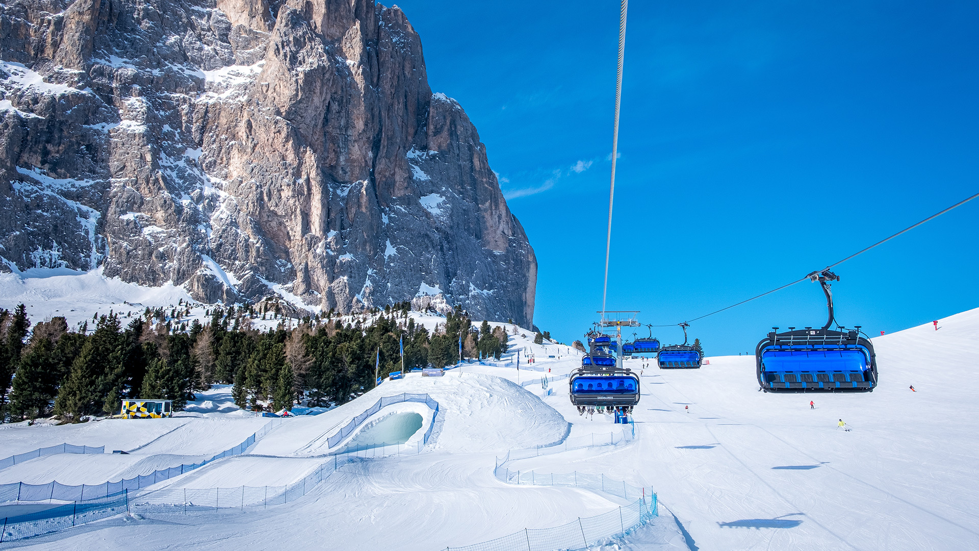 Piste da sci nelle valli