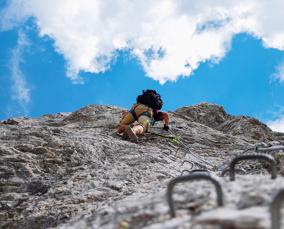 Ferrata strada degli alpini