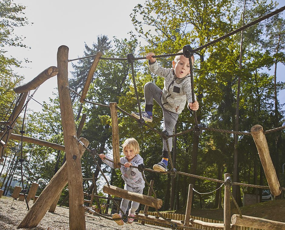 Auf einem Kinderspielplatz