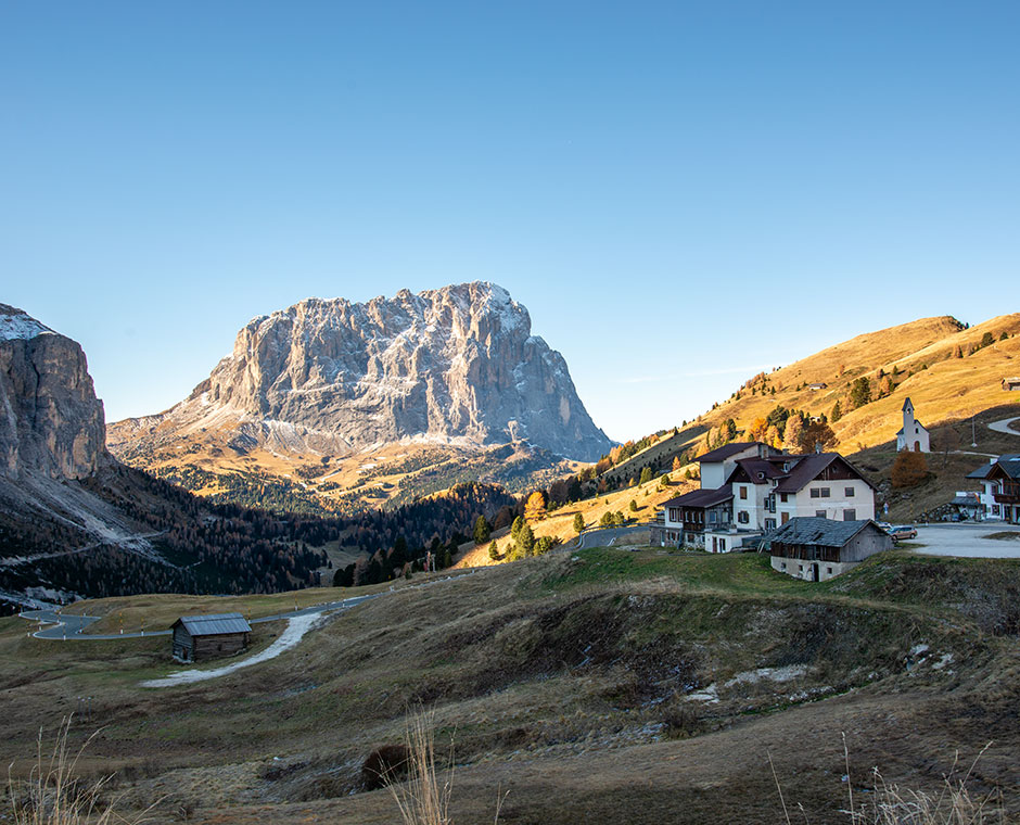 passo gardena vista sasso lungo