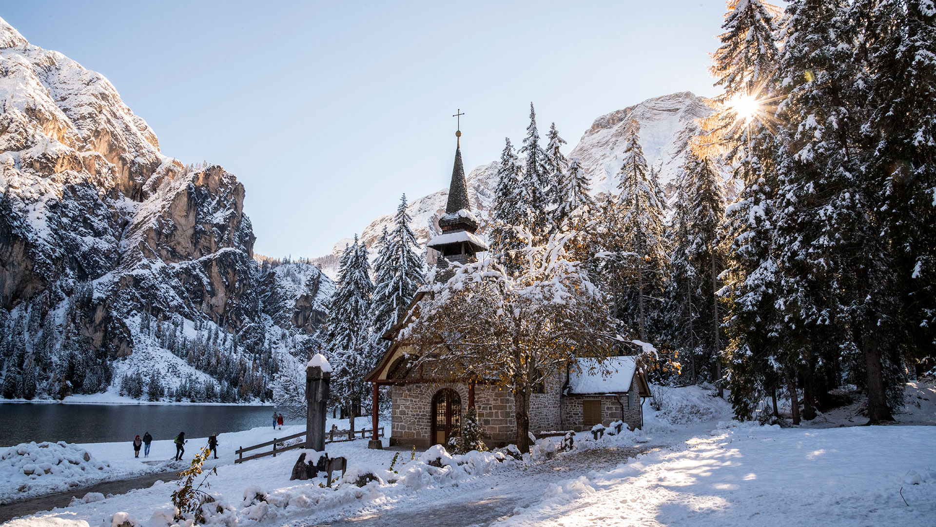 chiese alto adige braies inverno
