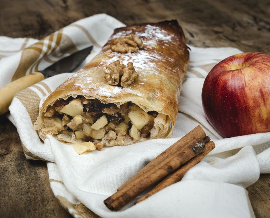 Un delizioso strudel di mele