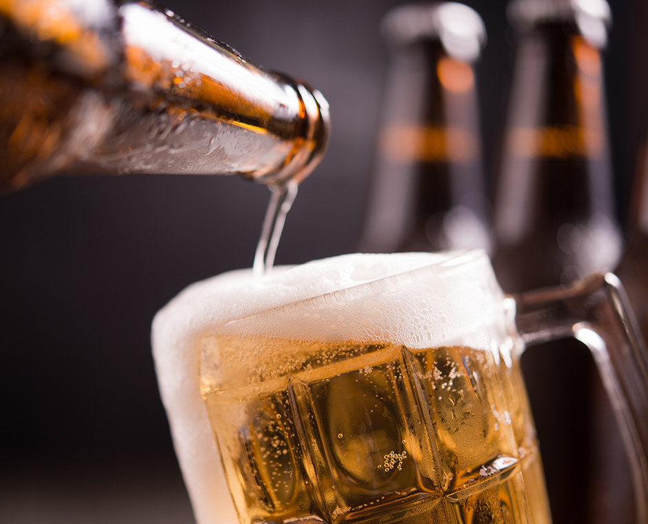 Bottiglie di vetro di birra forst