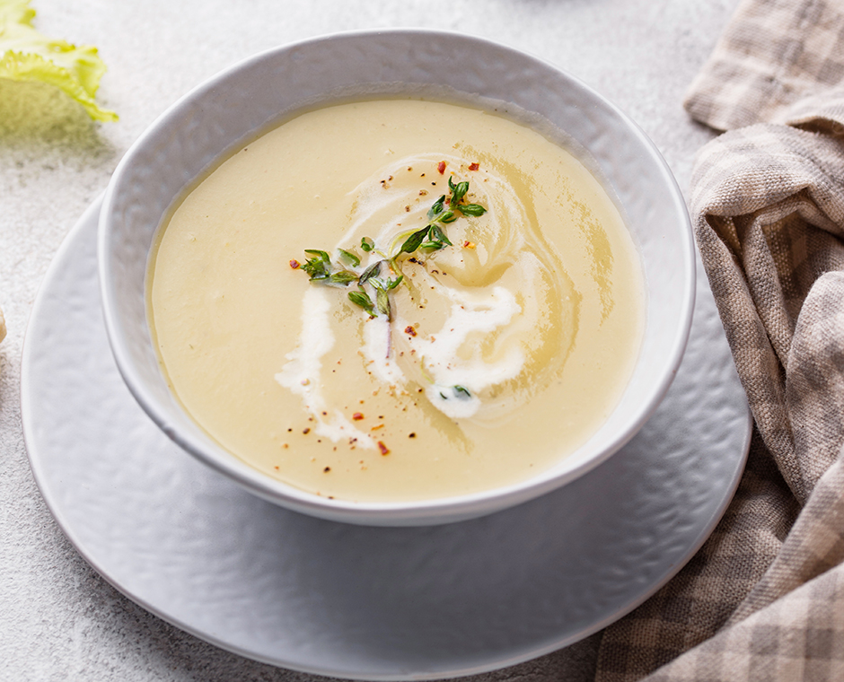 Zuppa di crema al spumante