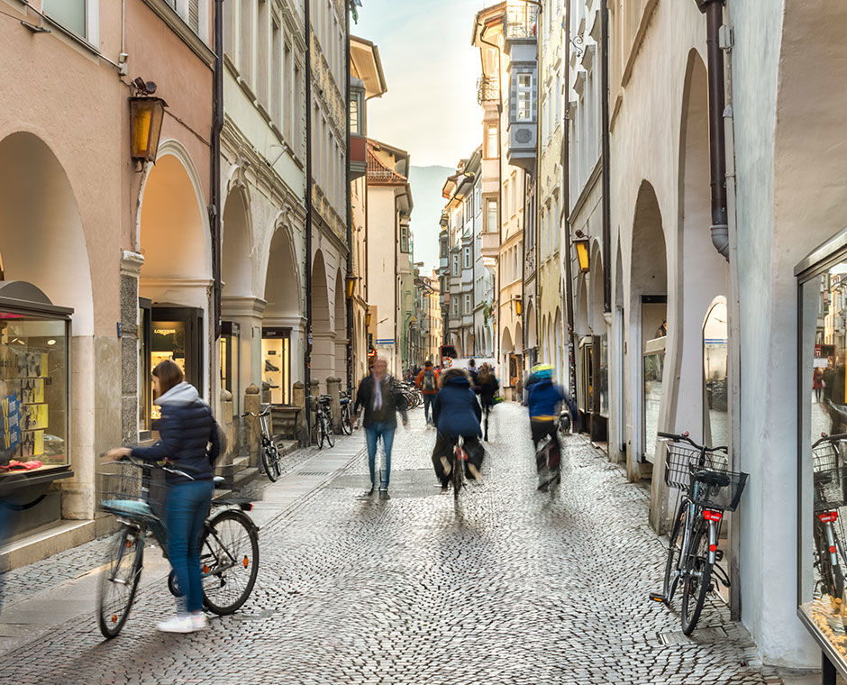 bolzano vie dei portici