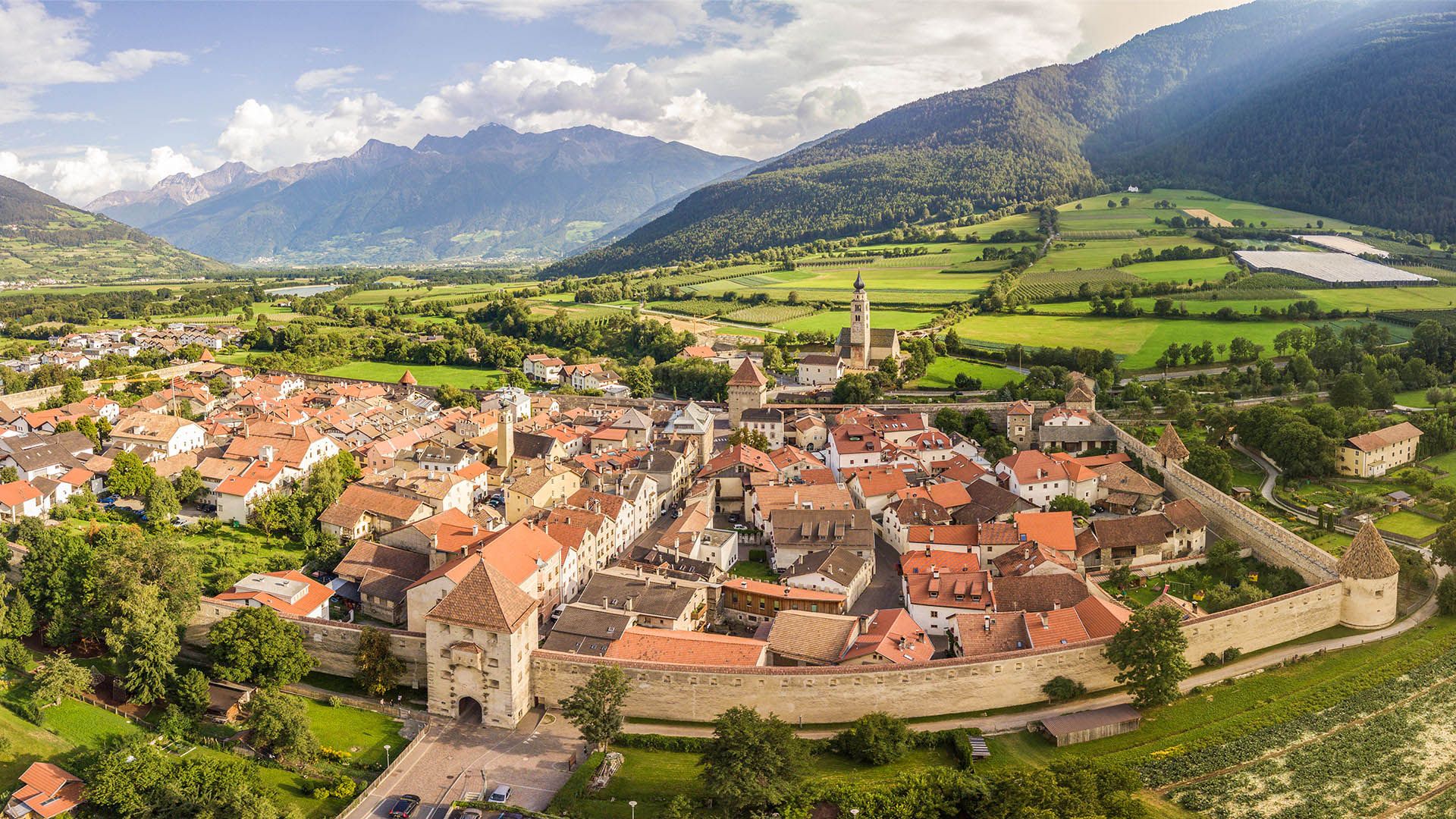 Glorenza vista panoramica